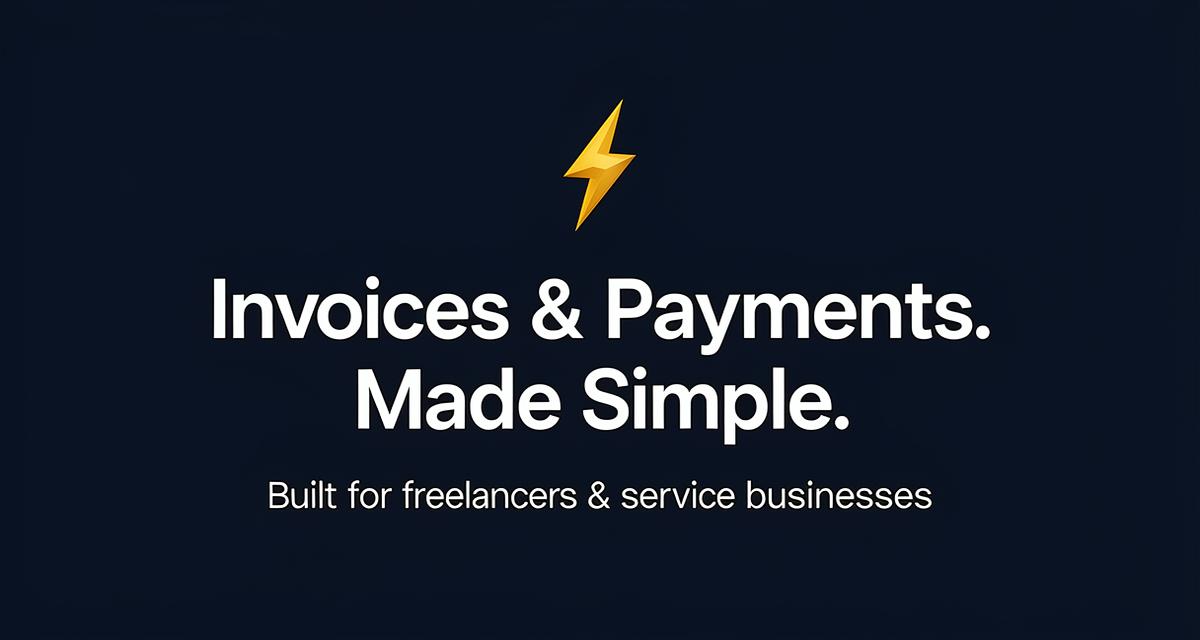 Flash Invoicing Screenshot
